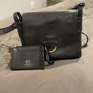 Radley London crossbody and matching keychain wallet